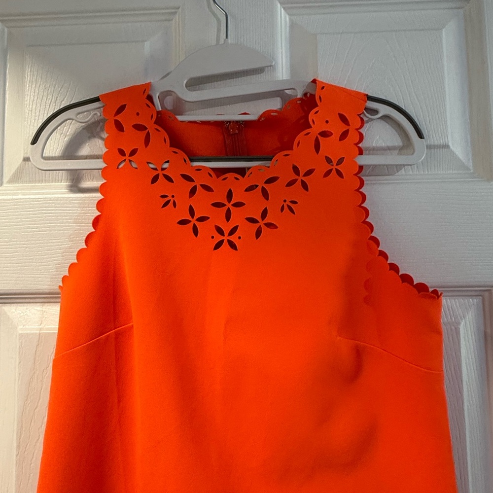 J. Crew - Orange Cut Out Dress - size 2 - Picture 4 of 6
